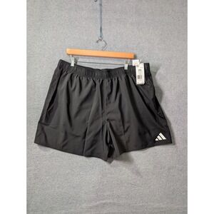 Adidas Men's Black 5" Swim Shorts Regular Fit Mesh Lined NWT Size 2XL Pool Beach